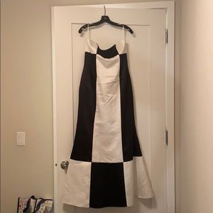 Black and white ballgown